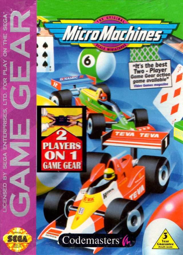 Micro Machines (Sega Game Gear) - Game Manual Only