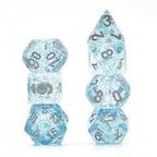 Blue Glitter Stars Dice Series 7-Dice Set - 