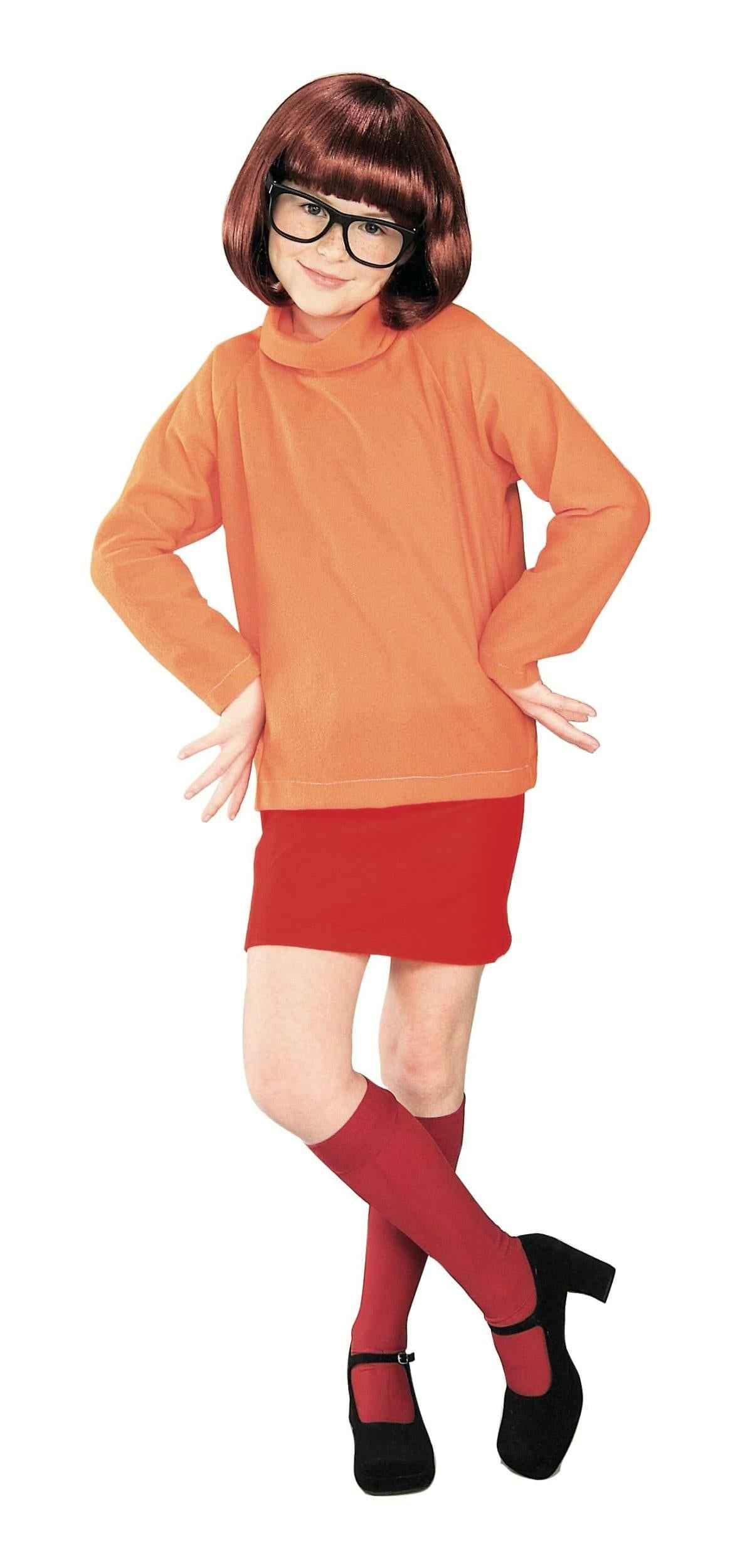 Velma From Scooby Doo Kids Child Costume Medium 8-10