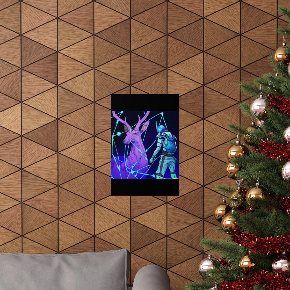 Cyberpunk deer hunting Posters
