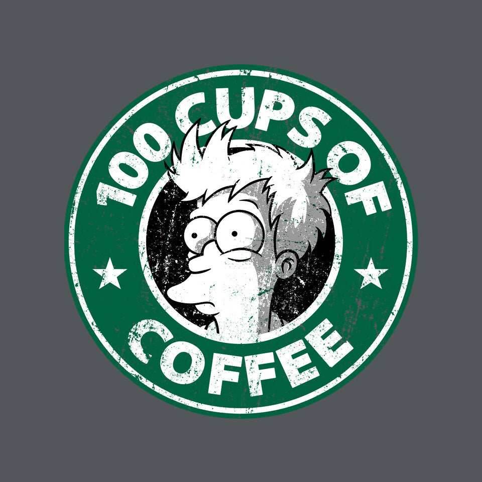100 Cups of Coffee - Unisex / Black / S