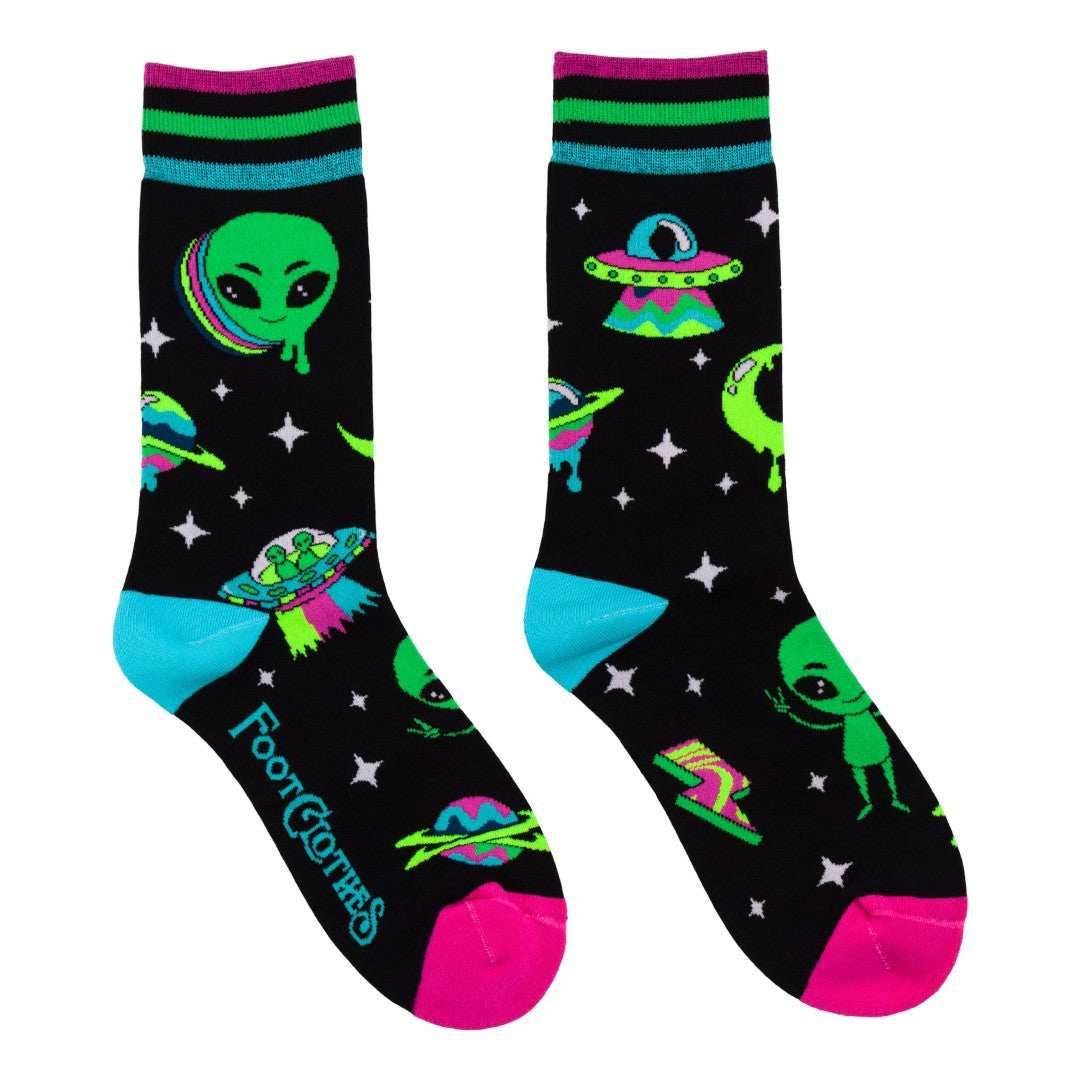 Spaced Out Alien Crew Socks - 