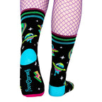 Spaced Out Alien Crew Socks - 