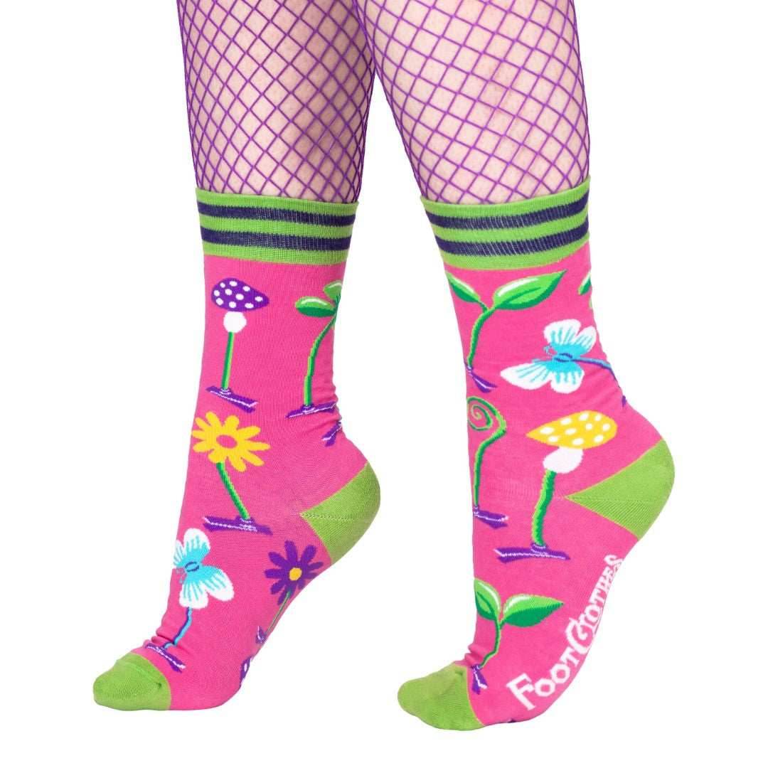 Trippy Clippies Crew Socks - 