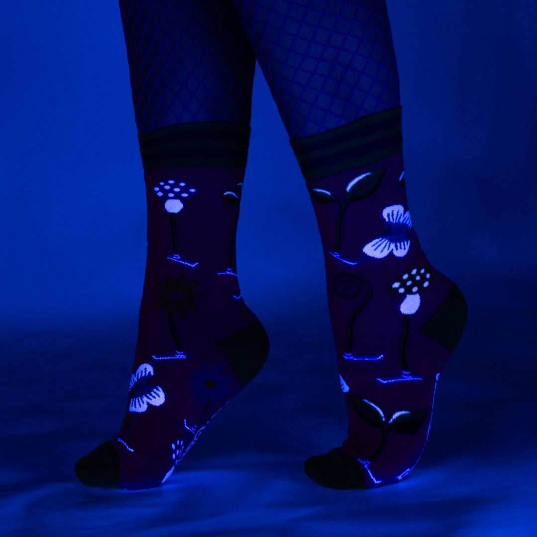 Trippy Clippies Crew Socks - 