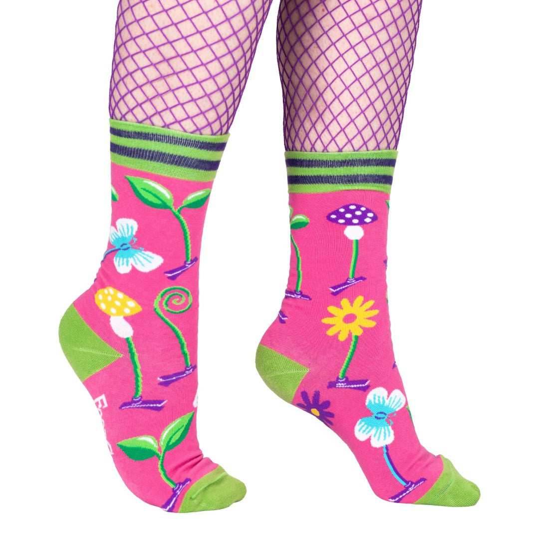 Trippy Clippies Crew Socks - 