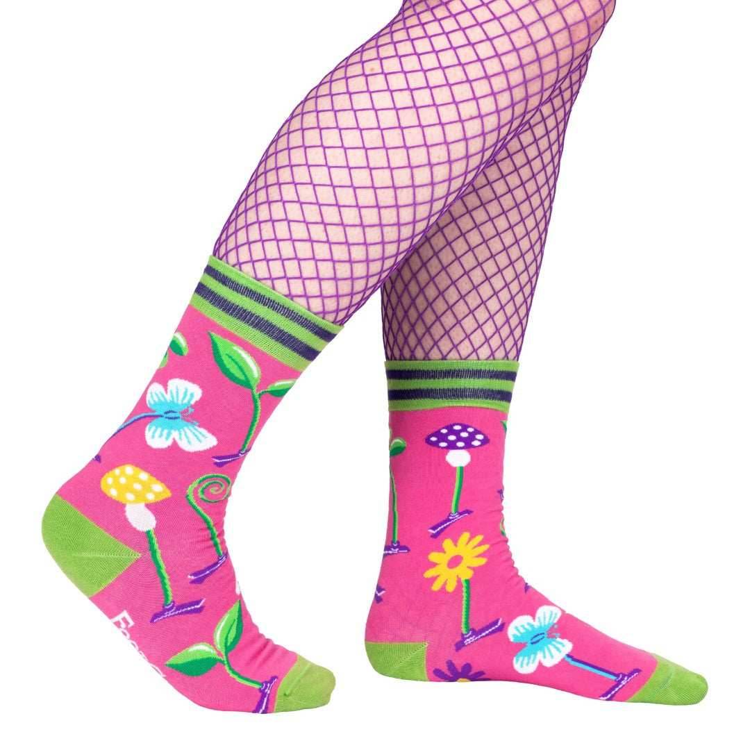 Trippy Clippies Crew Socks - 