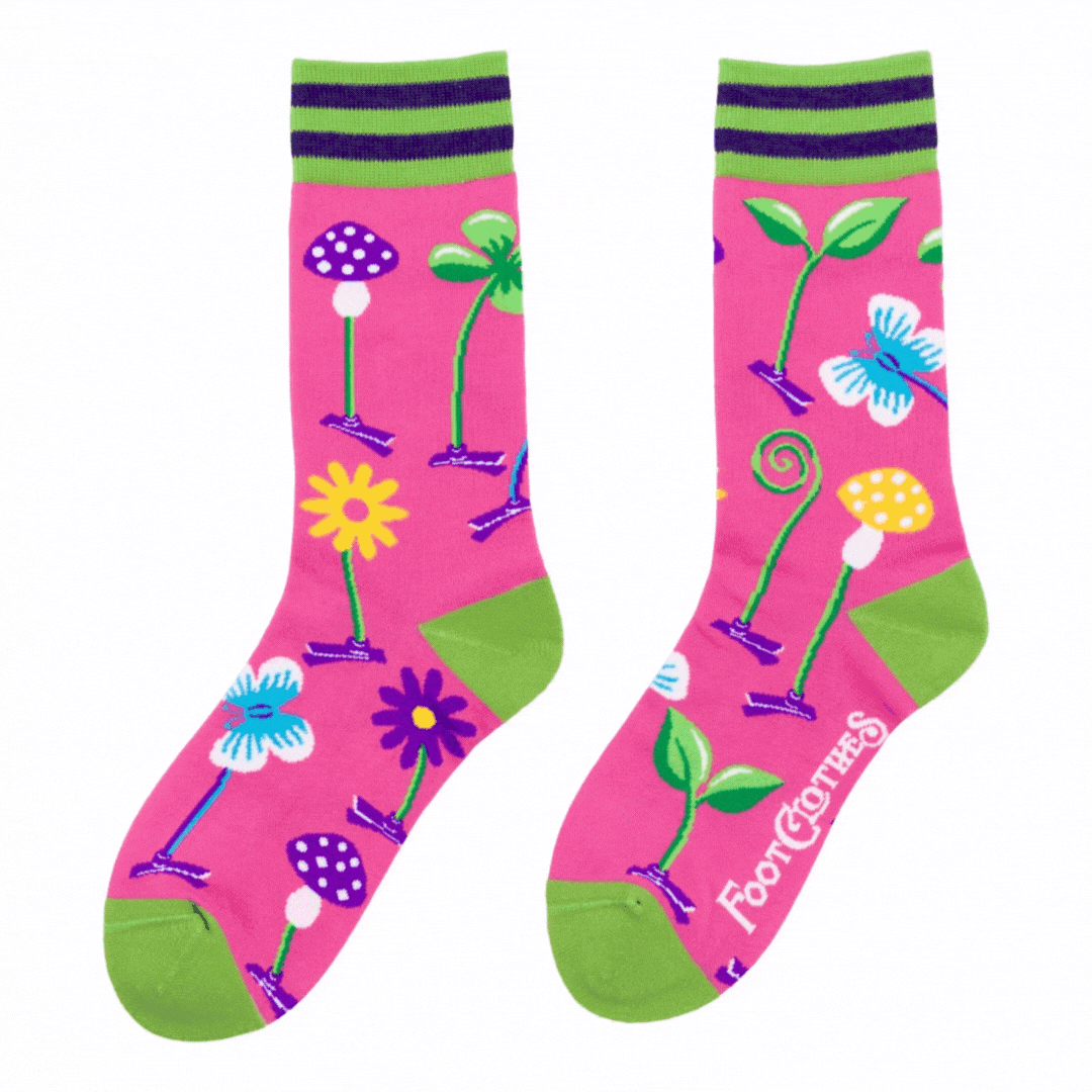 Trippy Clippies Crew Socks - 