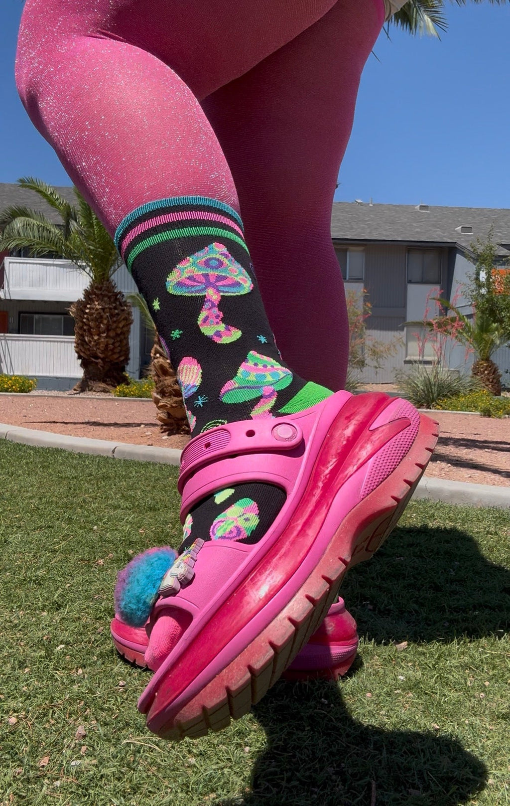 Funky Fungi Crew Socks