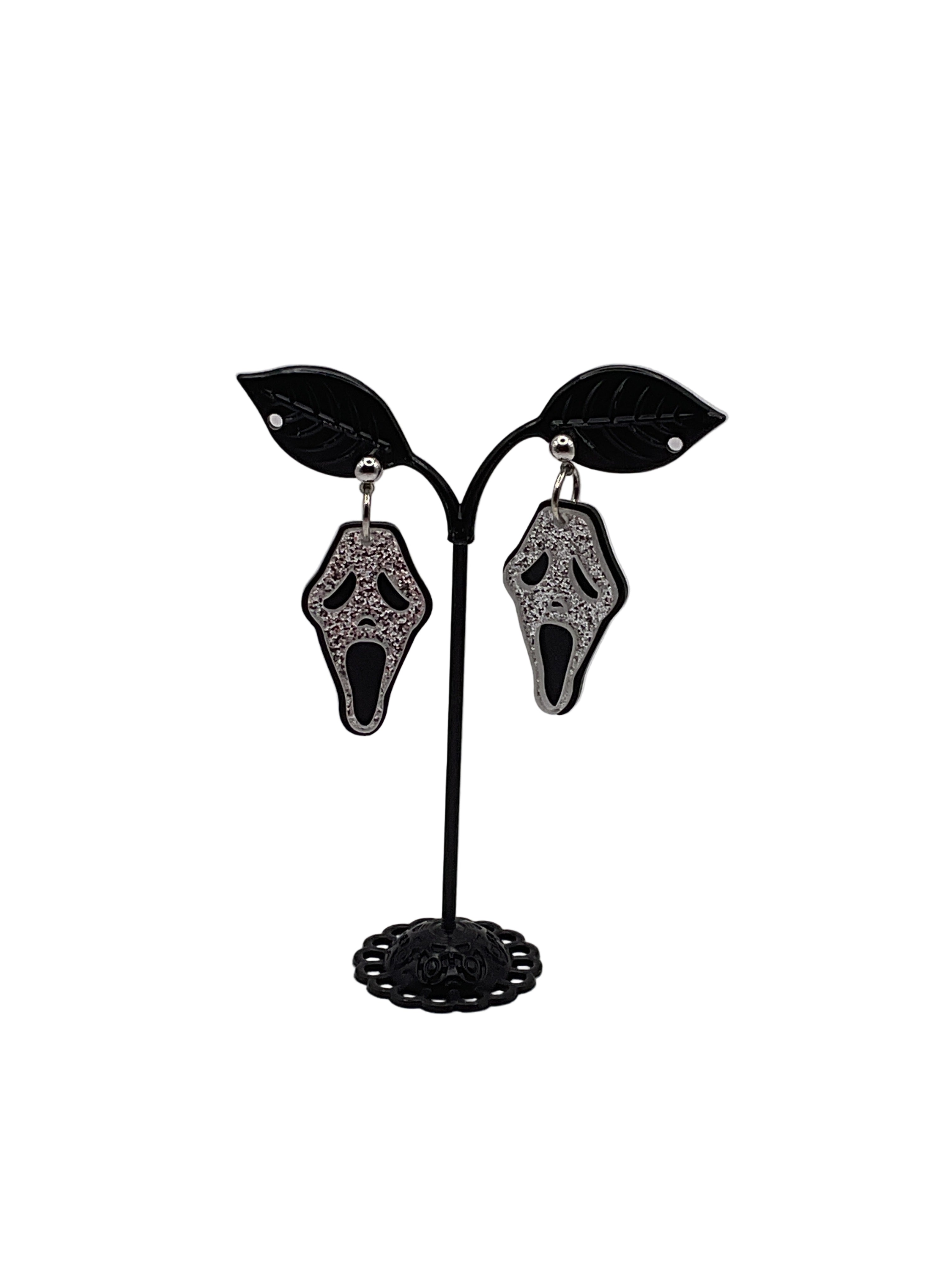 Glitter Scream Earrings