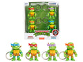 Set of 4 Diecast Figure Key Chains "Teenage Mutant Ninja Turtles" TV Series "Metalfigs" Series Diecast Models by Jada