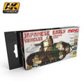 AK Interactive: Japanese Early Vehicles Colors Set - 