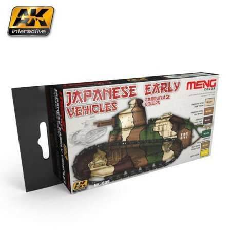 AK Interactive: Japanese Early Vehicles Colors Set - 