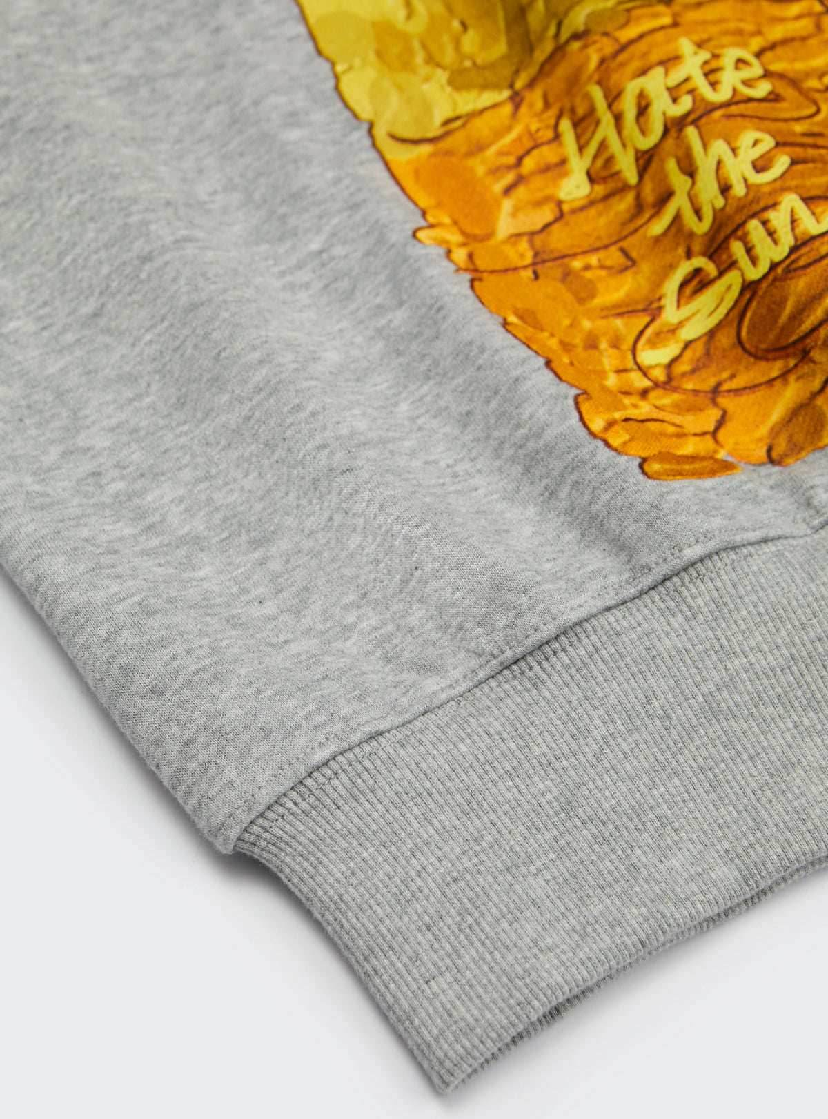 Daisy Flower Splash Art Crew - Black / S