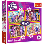 Trefl Red 4 in 1 Puzzle - My Little Pony - Meet the Ponies