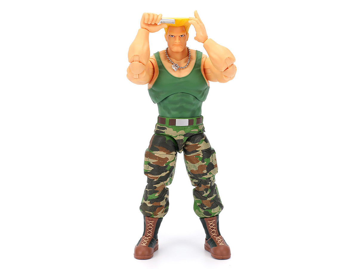 Guile 6" Moveable Figure with Accessories and Alternate Head and Hands "Ultra Street Fighter II: The Final Challengers" (2017) Video Game Model by Jada-0