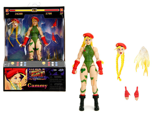 Cammy 6" Moveable Figure with Accessories and Alternate Head and Hands "Ultra Street Fighter II: The Final Challengers" (2017) Video Game Model by Jada-0