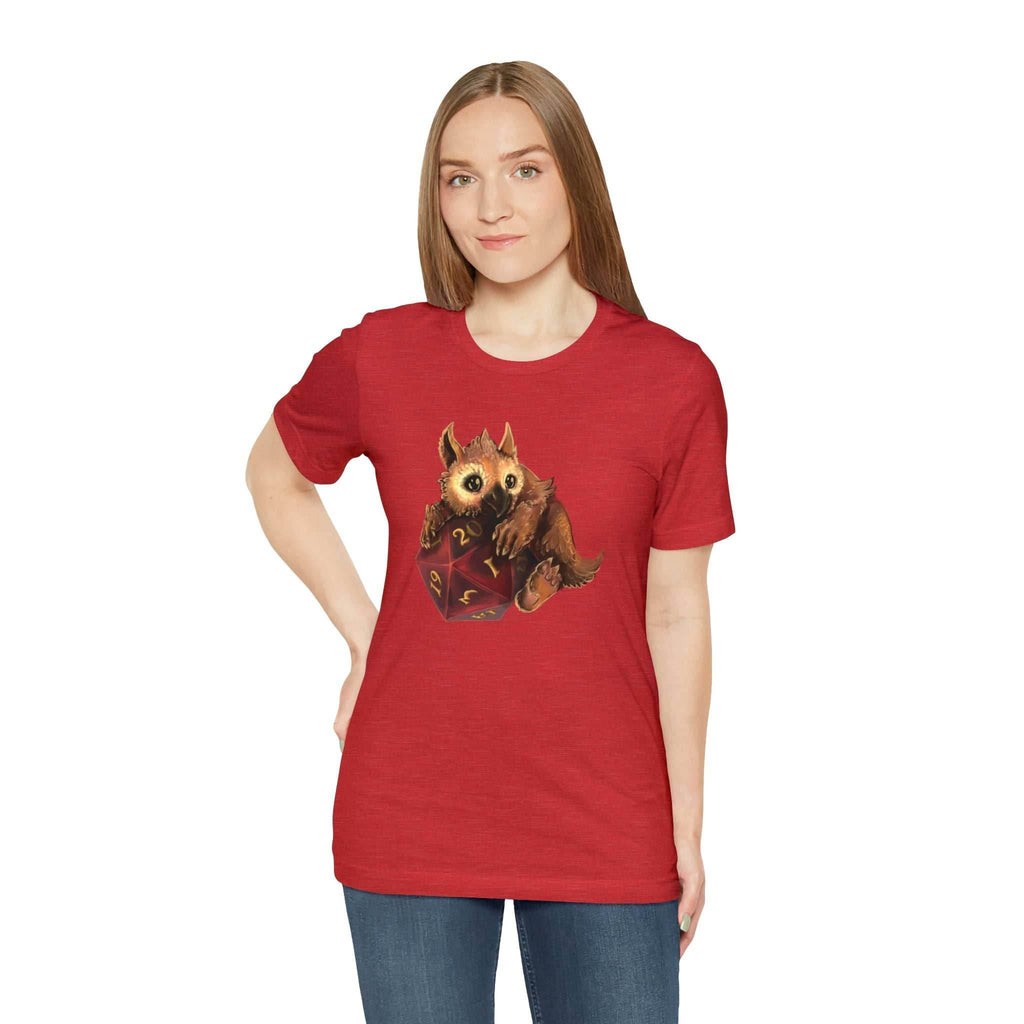 Owliver with High Variance D20 Short Sleeve Tee - Athletic Heather / S