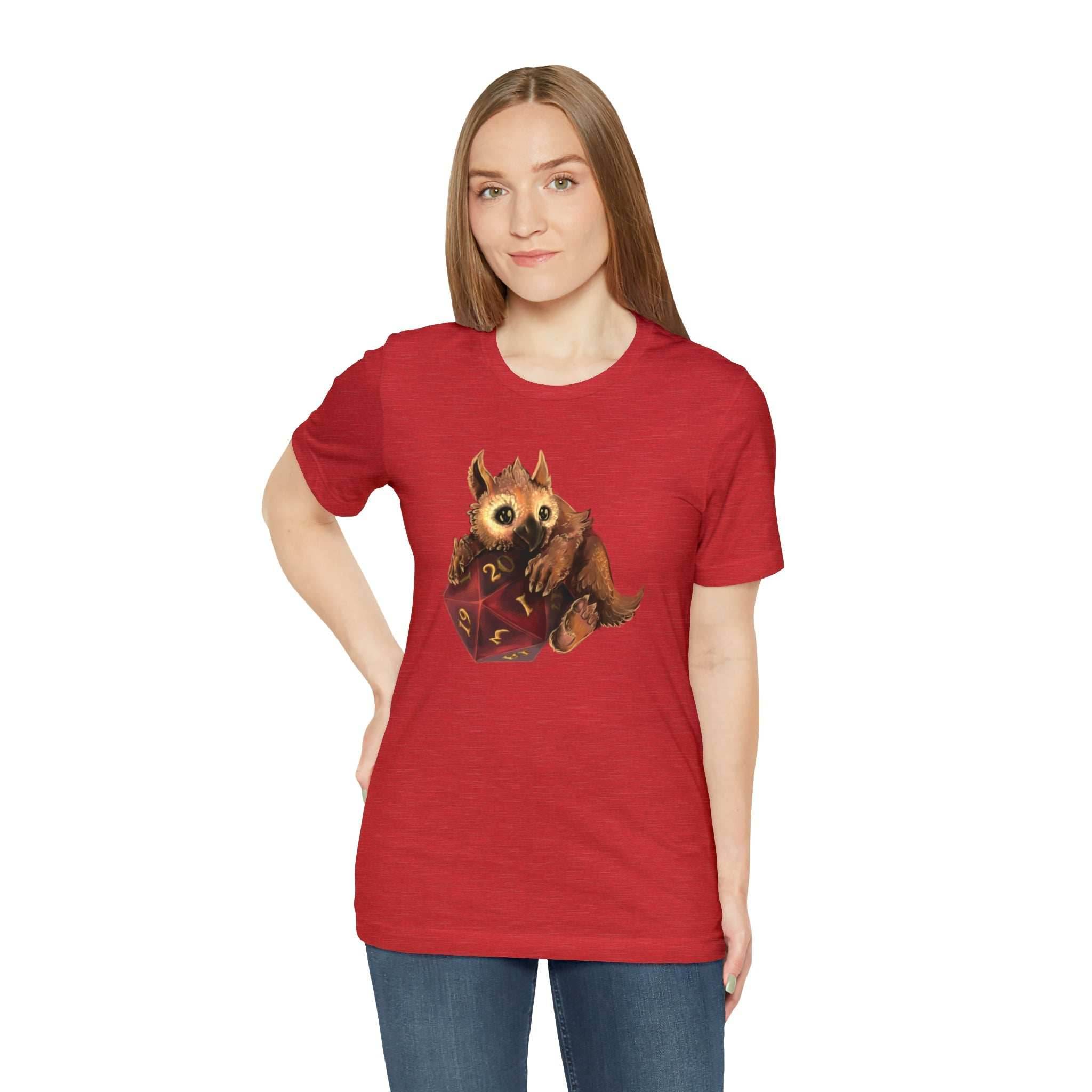 Owliver with High Variance D20 Short Sleeve Tee - Athletic Heather / S