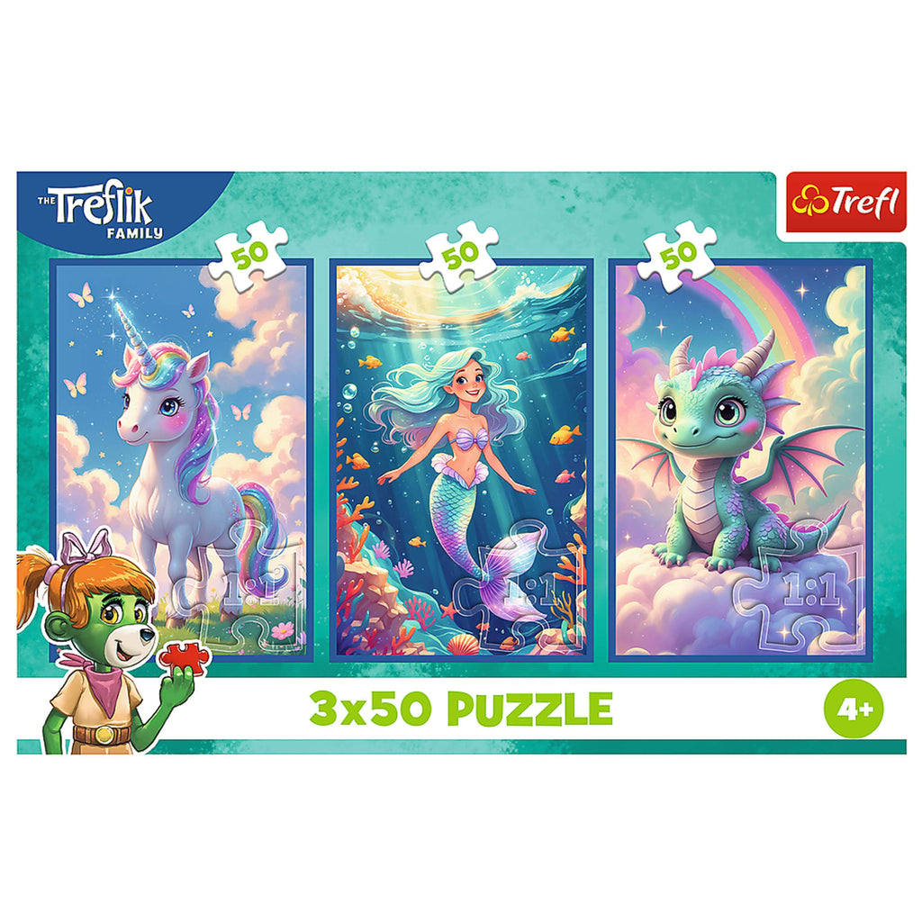 Trefl Kids Treflik Family - Together in a colourful world 3x50 Piece Puzzle