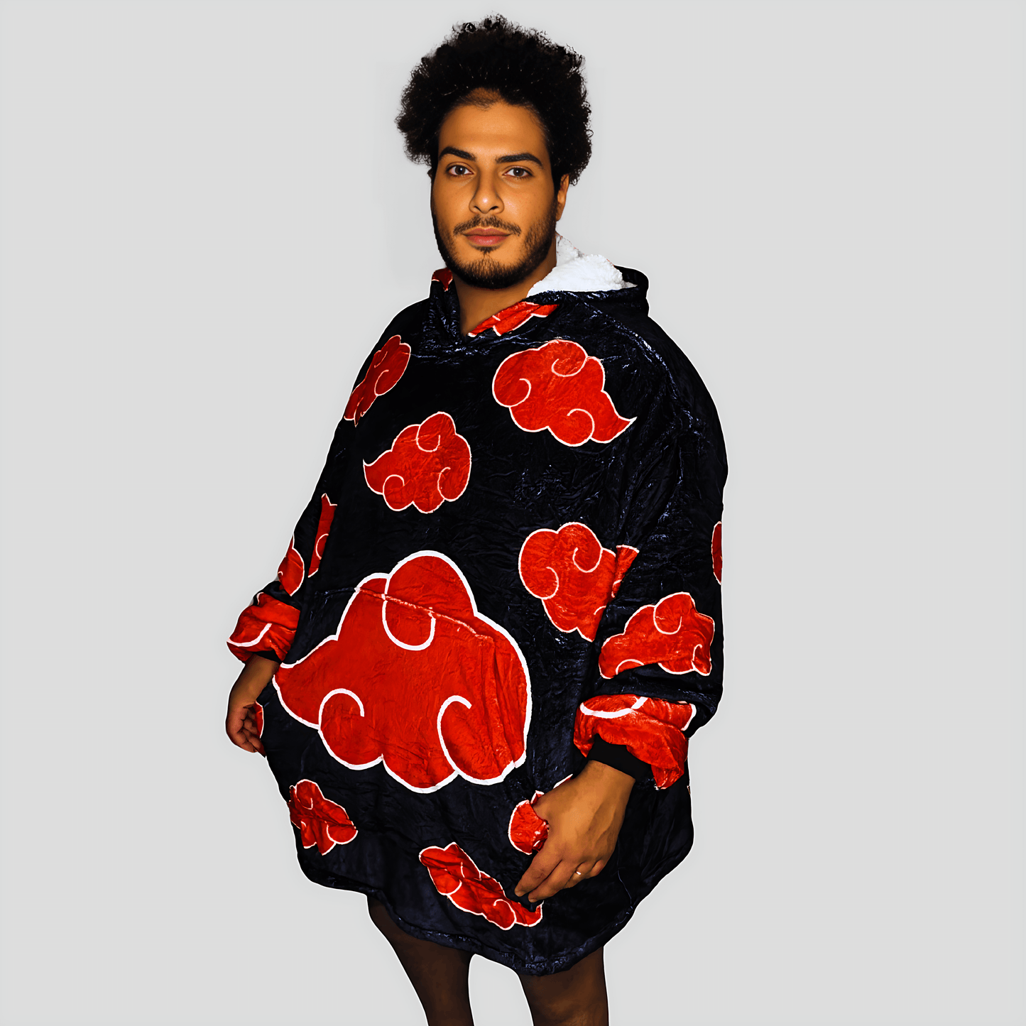 Naruto Itachi Akatsuki Wearable Blanket Hoodie for Kids & Adults | OLM Toys - Adult size
