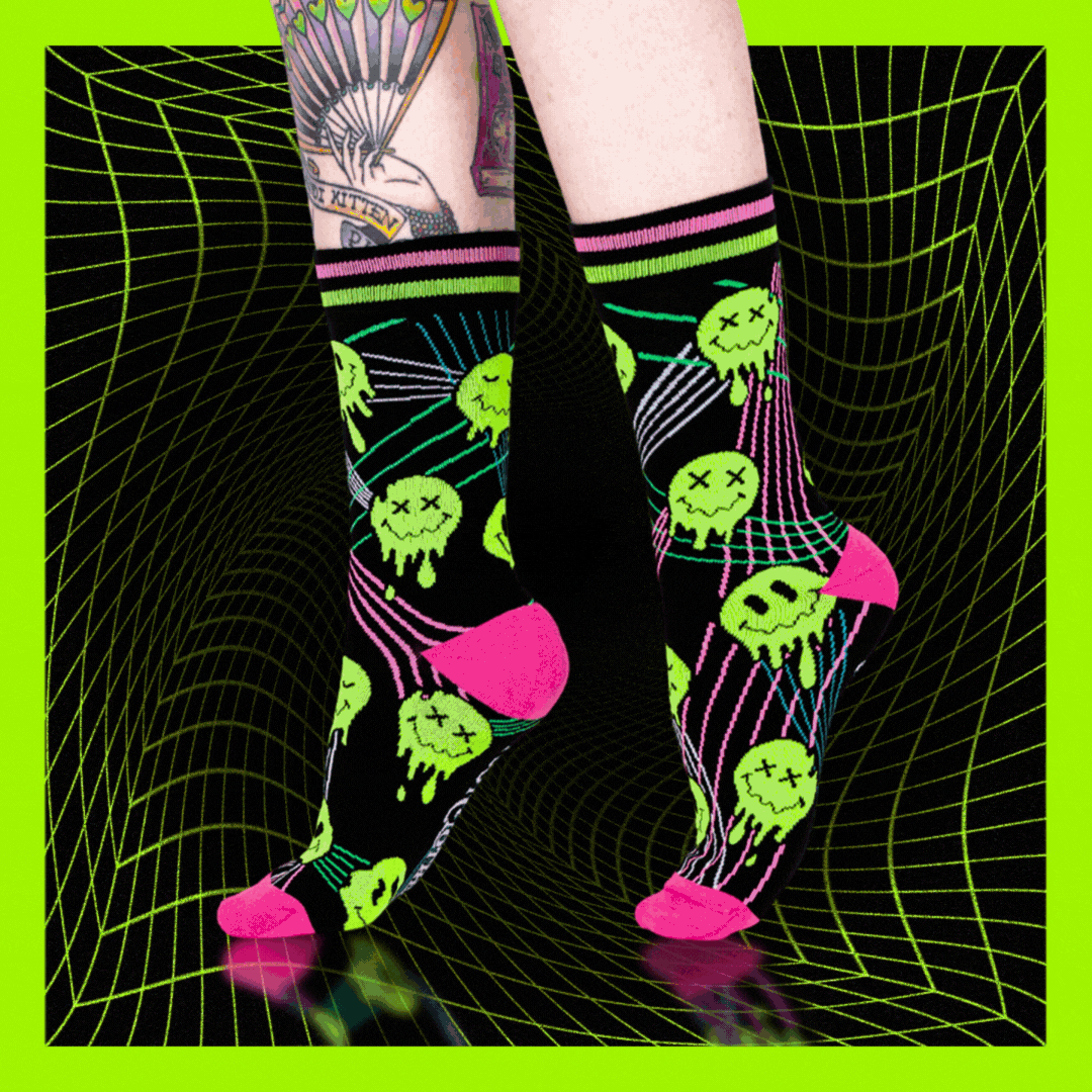 Rave Crew Sock Pack | 6 Designs - 