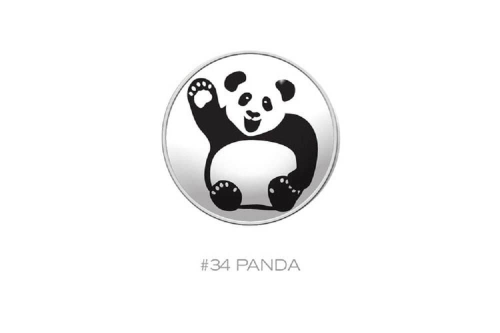 RaceDots: Magnetic Race Number Positioning System 4-Pack (High Five Panda) - 