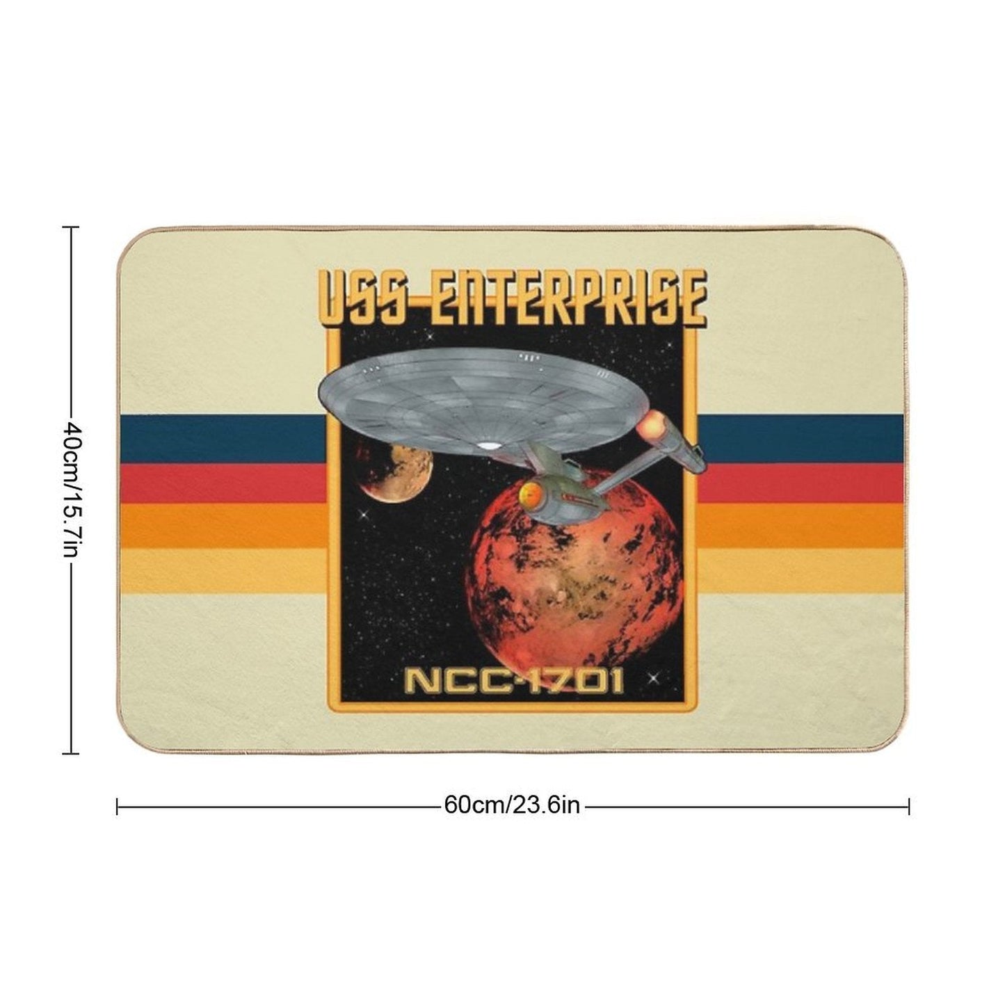 USS Enterprise NCC-1701  Anti-Trip Bath Mat