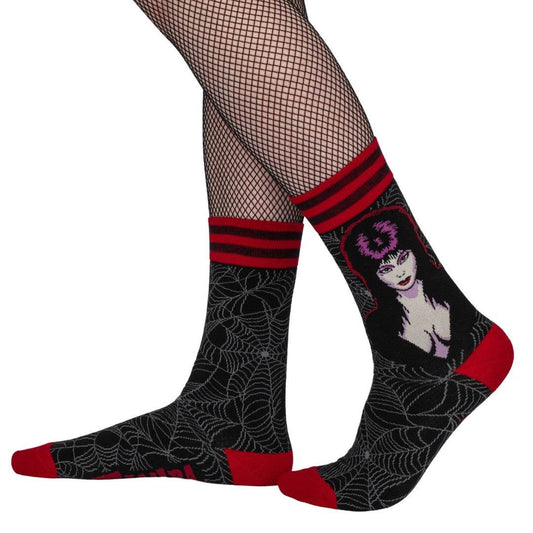 Elvira Mistress of the Dark Crew Socks - 
