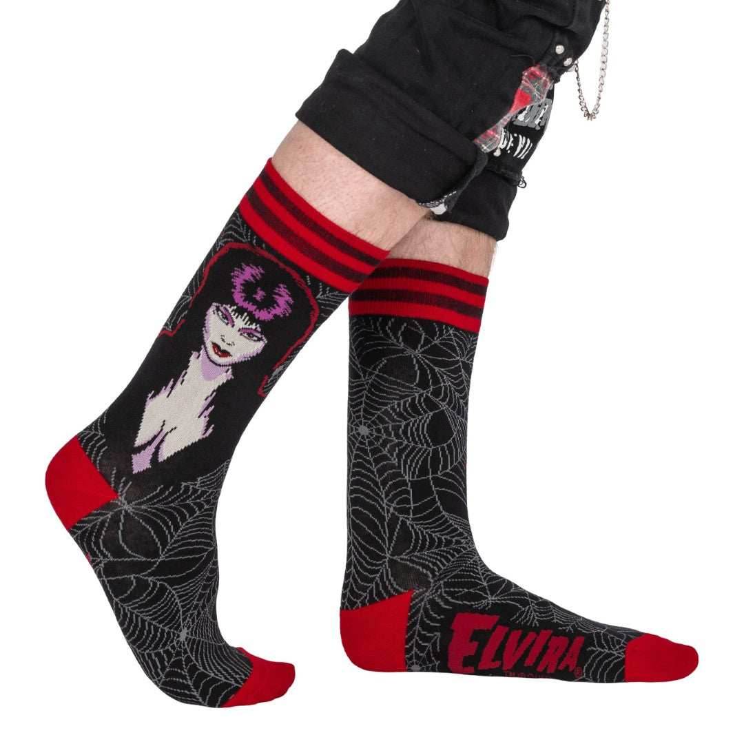 Elvira Mistress of the Dark Crew Socks - 