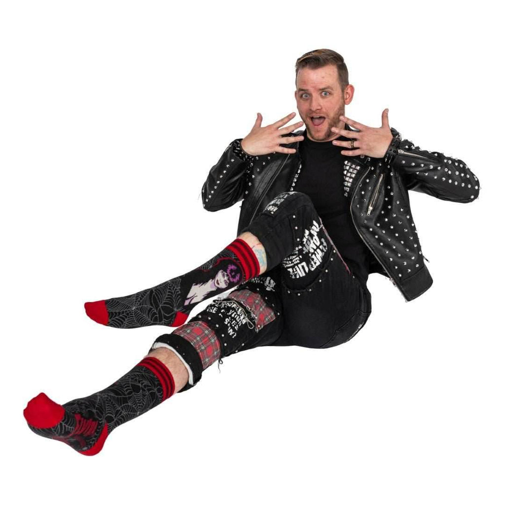 Elvira Mistress of the Dark Crew Socks - 