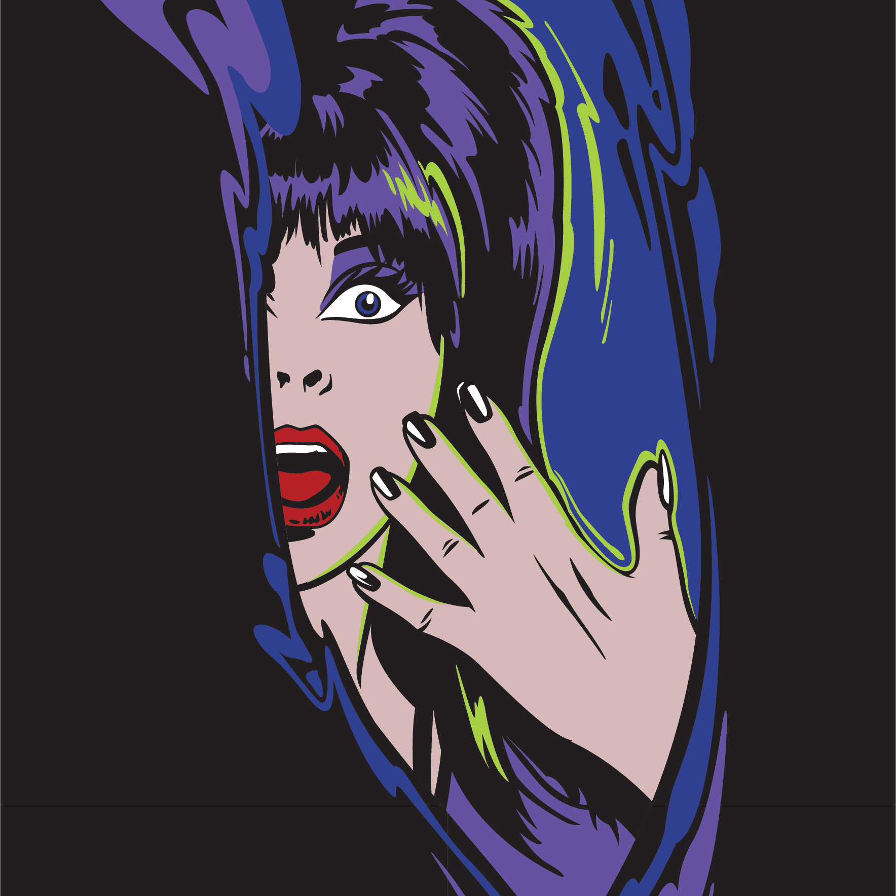 Elvira Unpleasant Dreemz Crew Socks - 