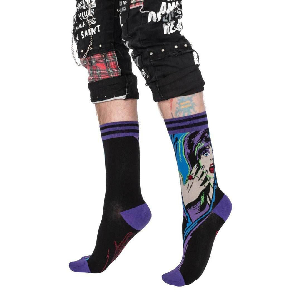 Elvira Unpleasant Dreemz Crew Socks - 