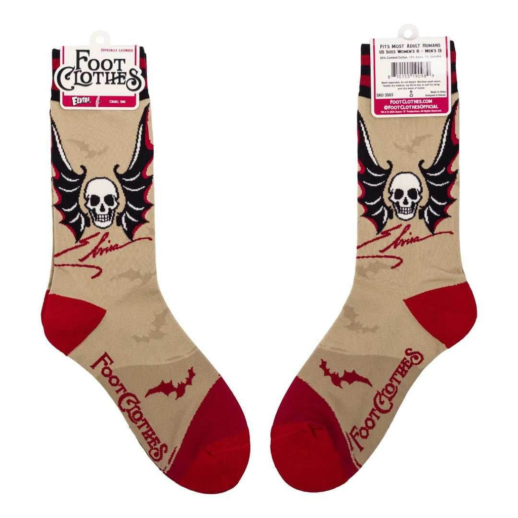 Elvira Cruel Ink Crew Socks - 