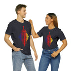 Sunset Ombre Dragon and Sword Shirt - Asphalt / S