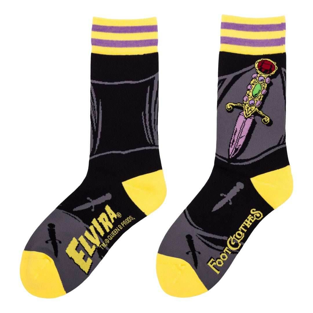 Elvira I Cut You Crew Socks - 