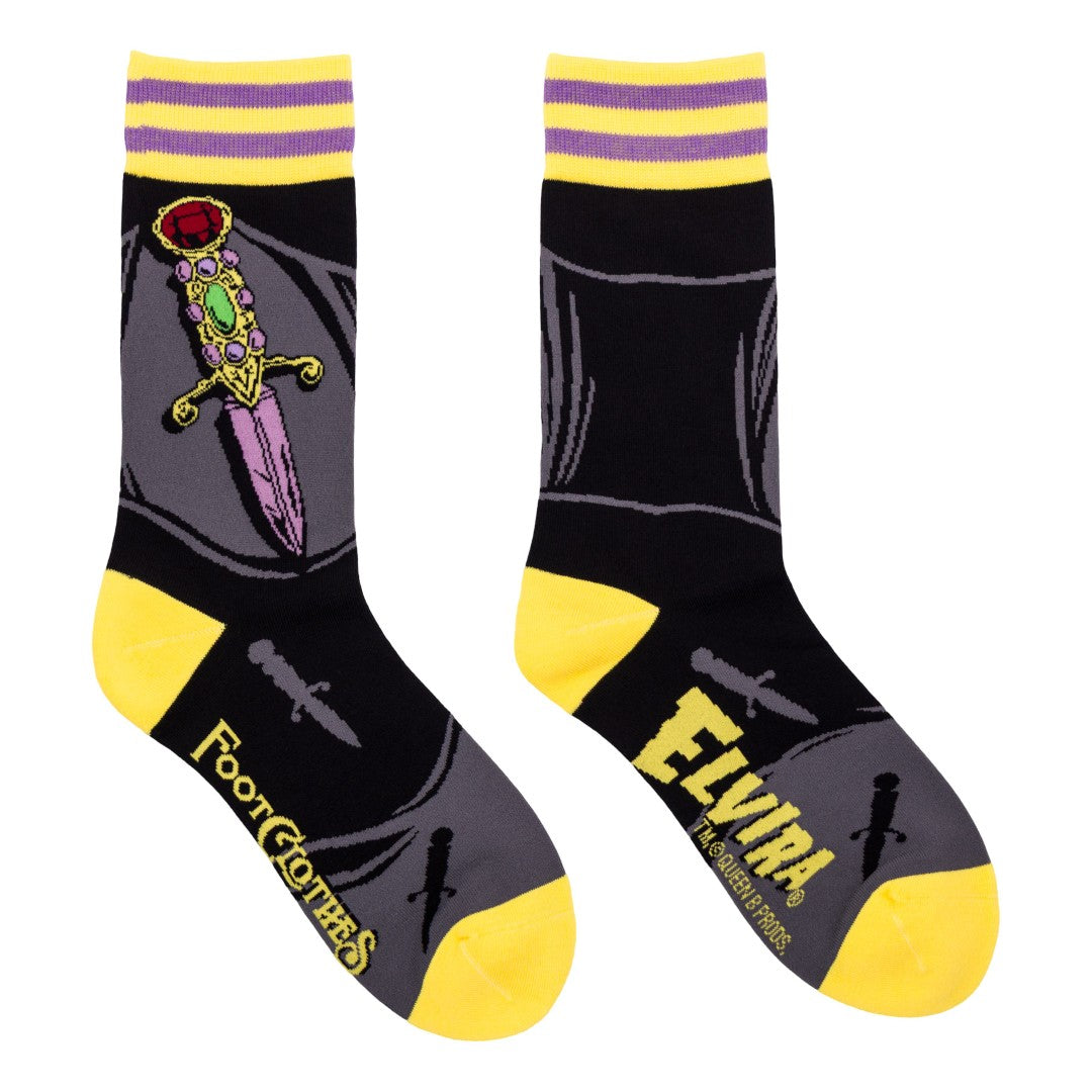Elvira I Cut You Crew Socks