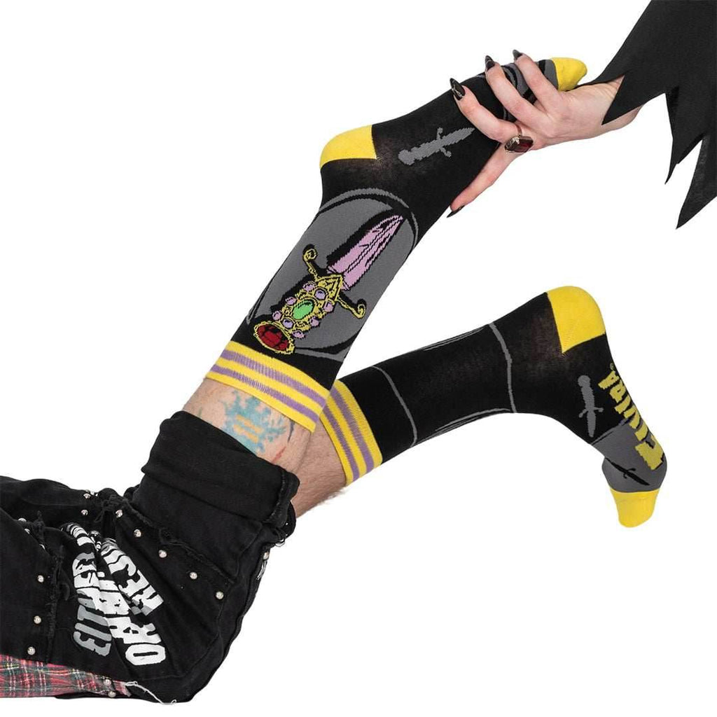 Elvira I Cut You Crew Socks - 