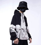 YEH1 Patchwork Functional Hoodie - Grey / S