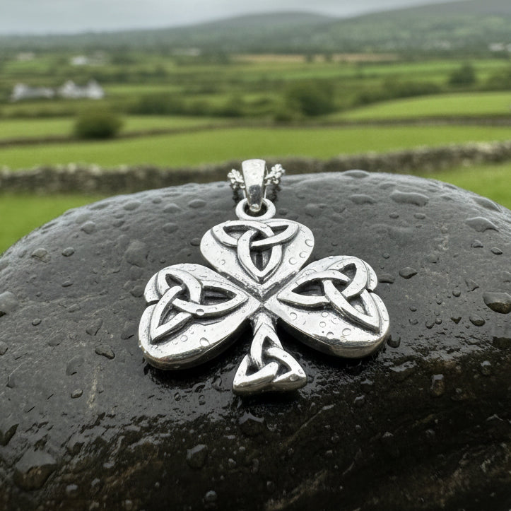 Peridot Shamrock Necklace