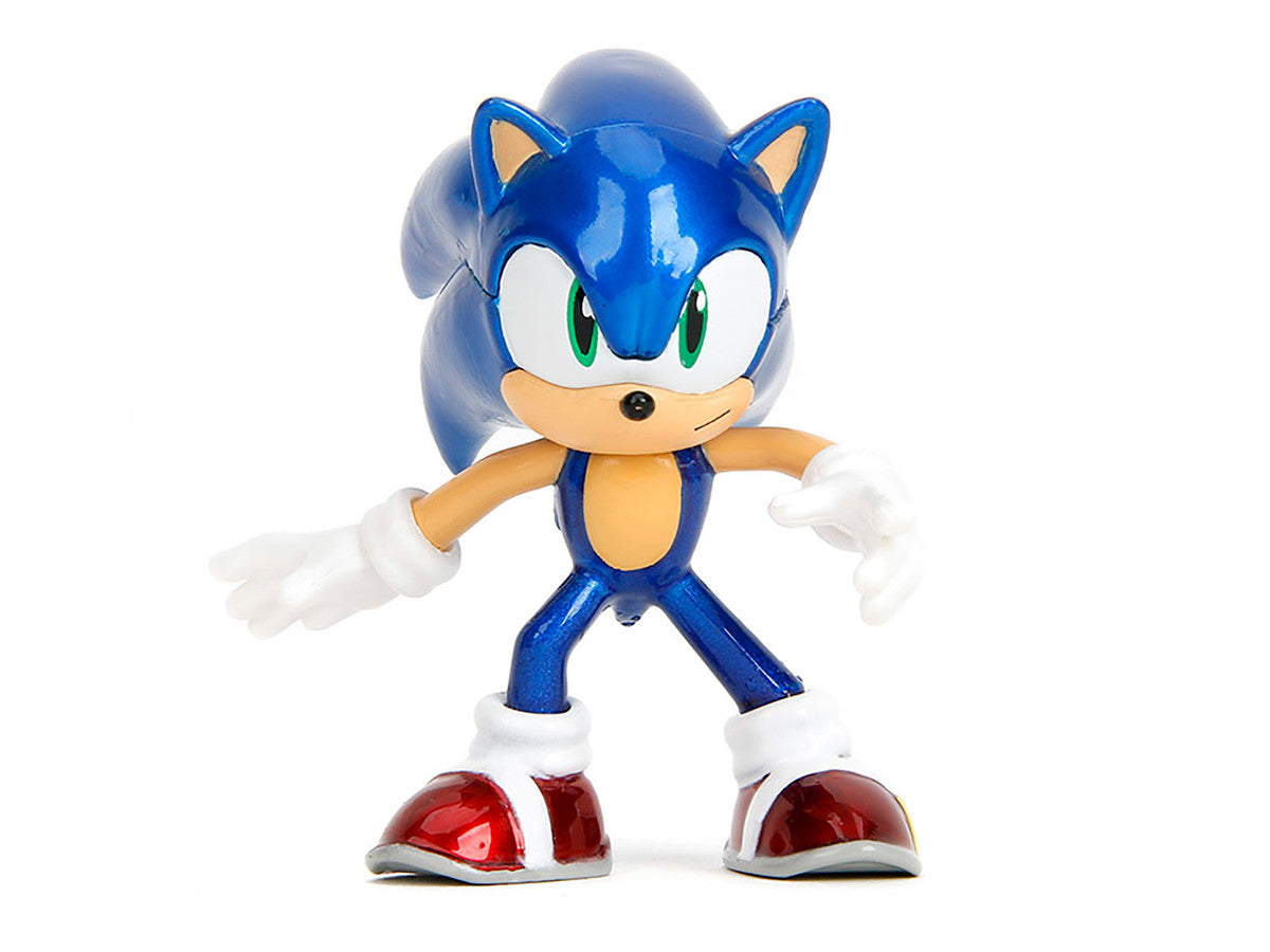 Set of 4 Diecast Figures "Sonic the Hedgehog" Video Game "Metalfigs" Series Diecast Models by Jada-1