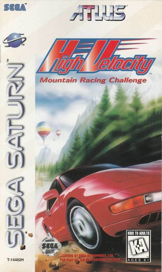High Velocity Mountain Racing Challenge (Sega Saturn) - Game Manual Only