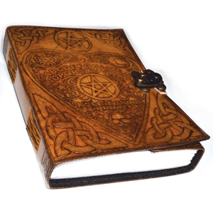 Ouija Board Planchette leather Journal w/ latch-0