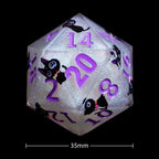 Giant Resin D20 Dice - Van Gogh Elements 35mm DND Dice