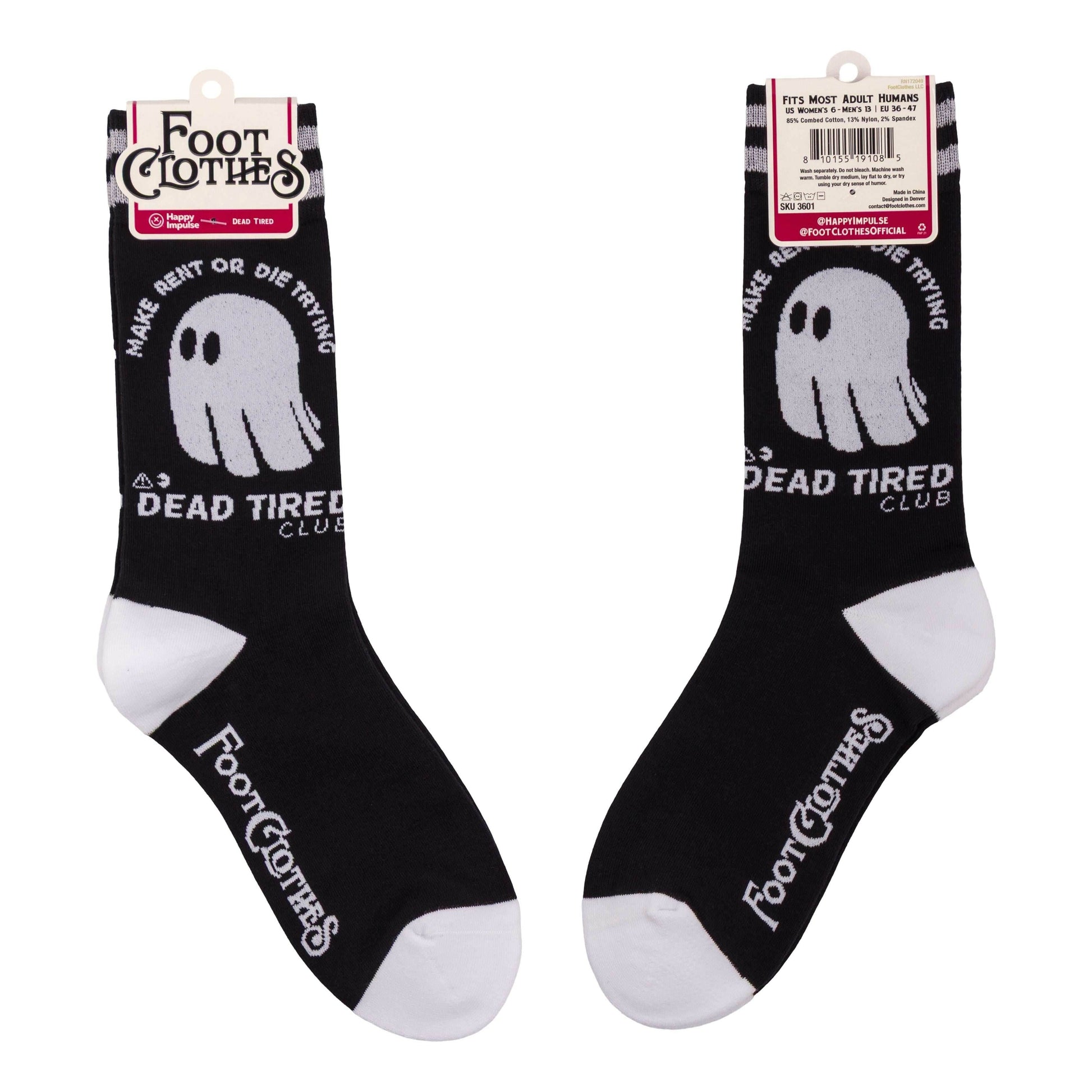 Dead Tired Crew Socks - 