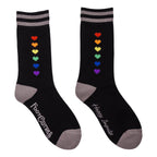 Pride Pixel Hearts Crew Socks - 