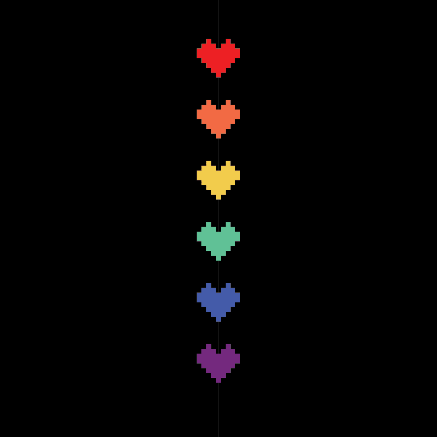 Pride Pixel Hearts Crew Socks - 