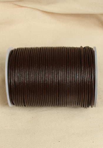 Leather Cord Creativa (2mm), 25 m Brown