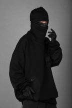 HiH33 Black Utility Hoodie - Black / M