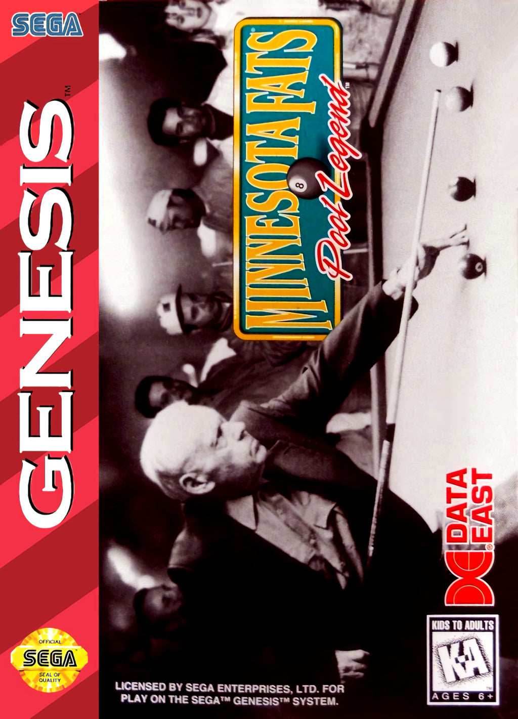 Minnesota Fats: Pool Legend (Sega Genesis) - Game Manual Only